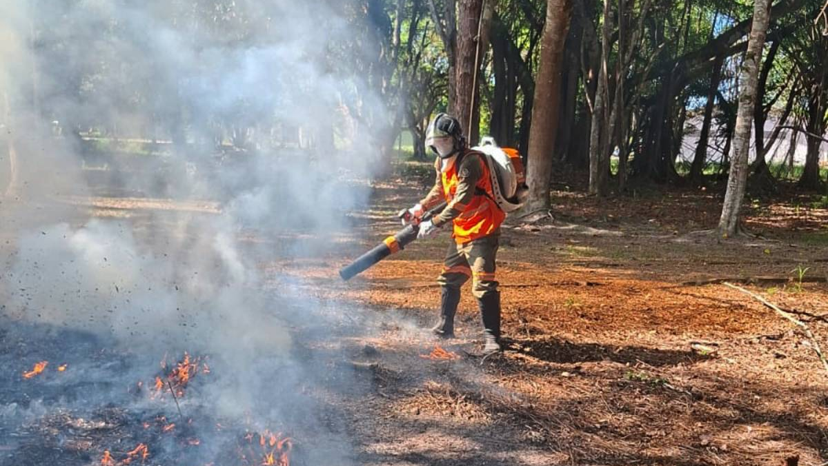 Combate a incêndio florestal - Foto - Acervo Bracell