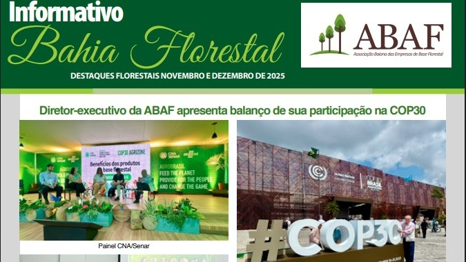 Informativo especial ABAF_Destaques Florestais Novembro e Dezembro 2025